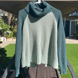 Madewell Cowl neck two toned knit sweater Woman’s Small
